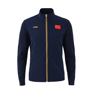 Li-Ning Solid Logo Zip-Up Hoodie Ink Blue AWDR521-1