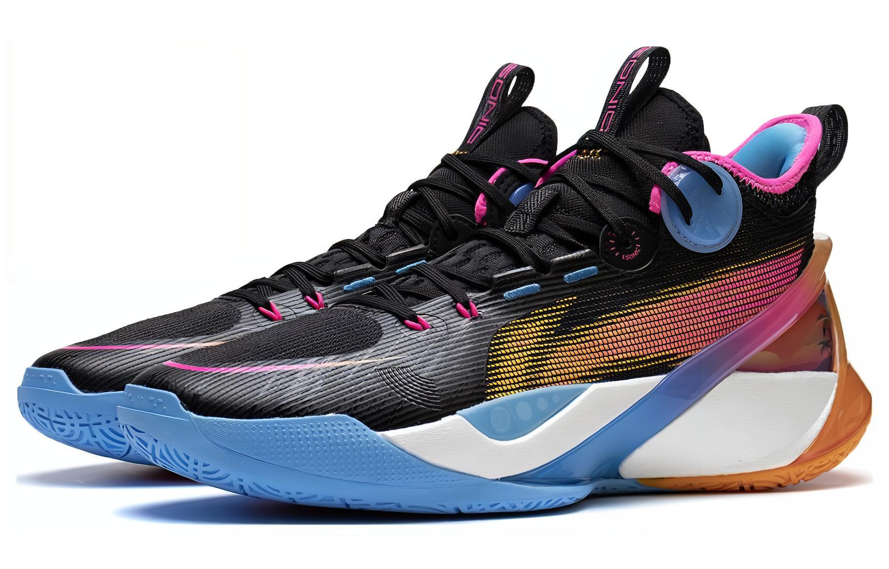 Lookbook 李宁Sonic 10 Ultra Mid 黑蓝多色 ABAS145-5