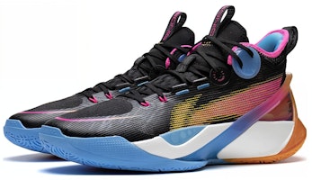 李寧 音速10 ultra 耐磨透氣 中筒 籃球鞋 男款 黑藍棕 Lookbook 李寧 音速10 ultra 耐磨透氣 中筒 籃球鞋 男款 黑藍棕