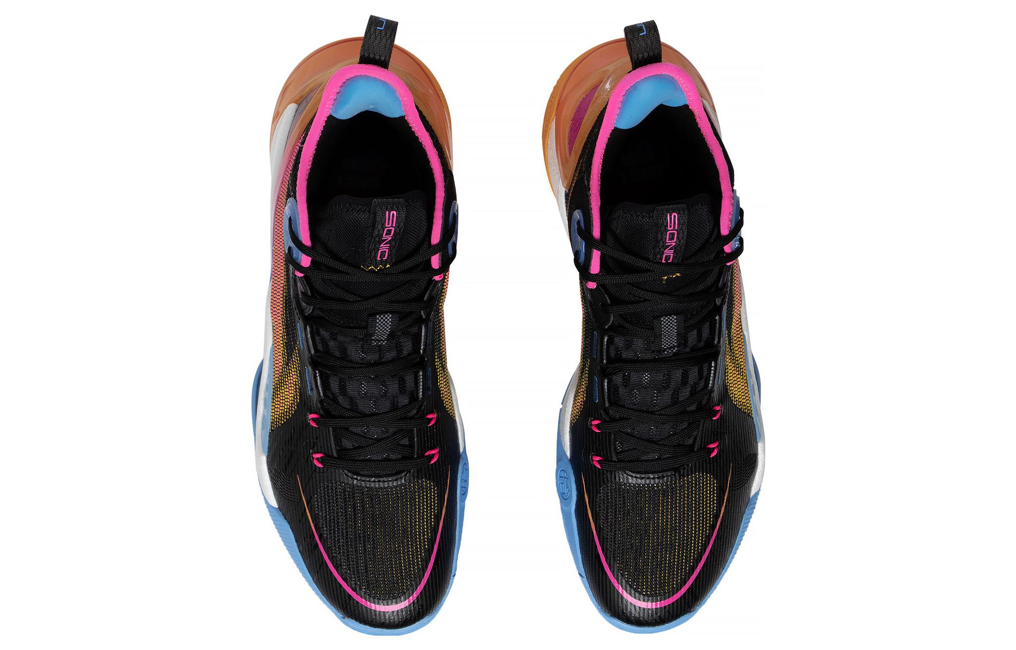 Shop 李宁Sonic 10 Ultra Mid 黑蓝多色 ABAS145-5