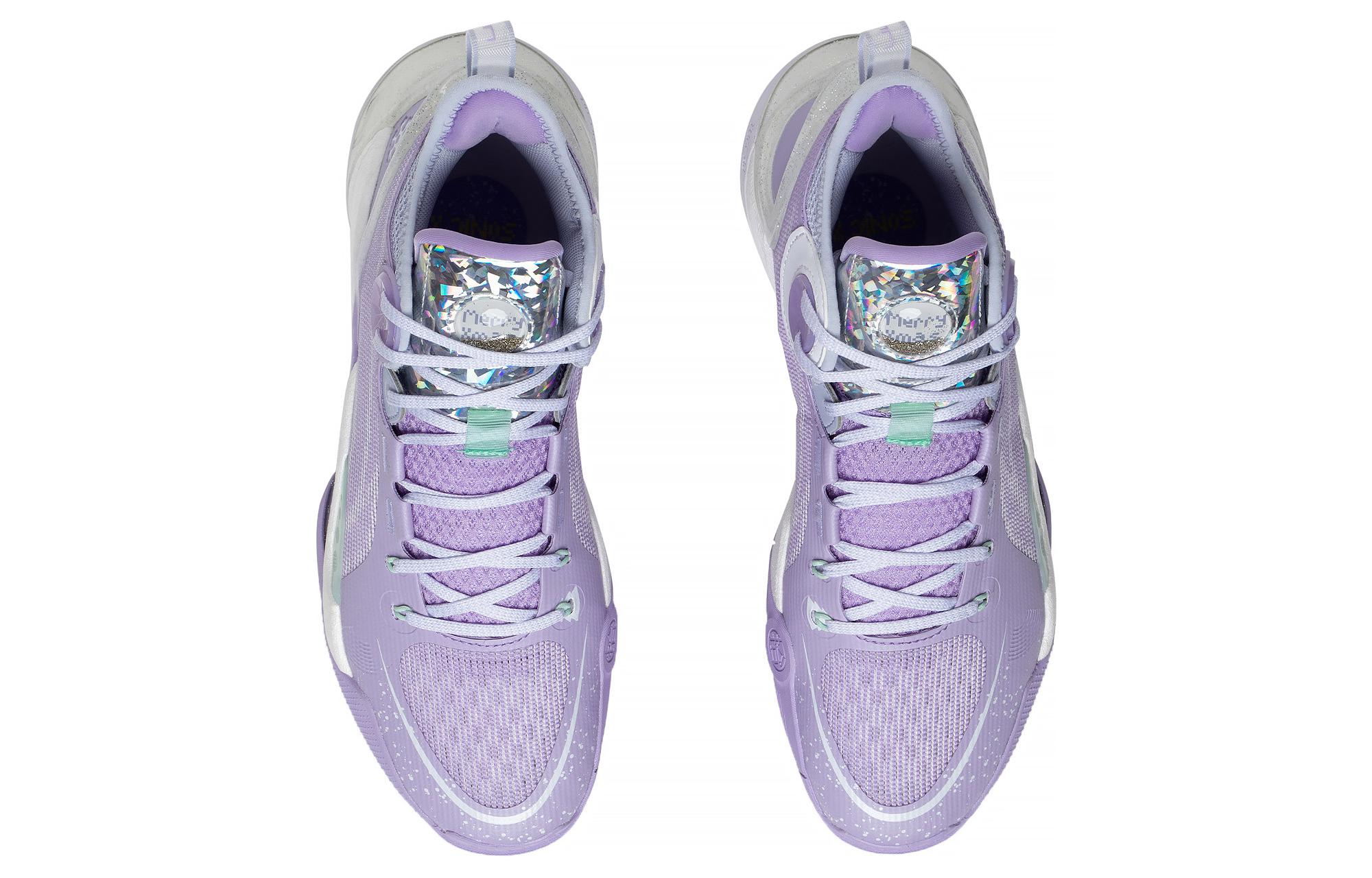 Shop ライトパープルホワイトのリーニンソニック10ウルトラミッドABAS145-6 ABAS145-6