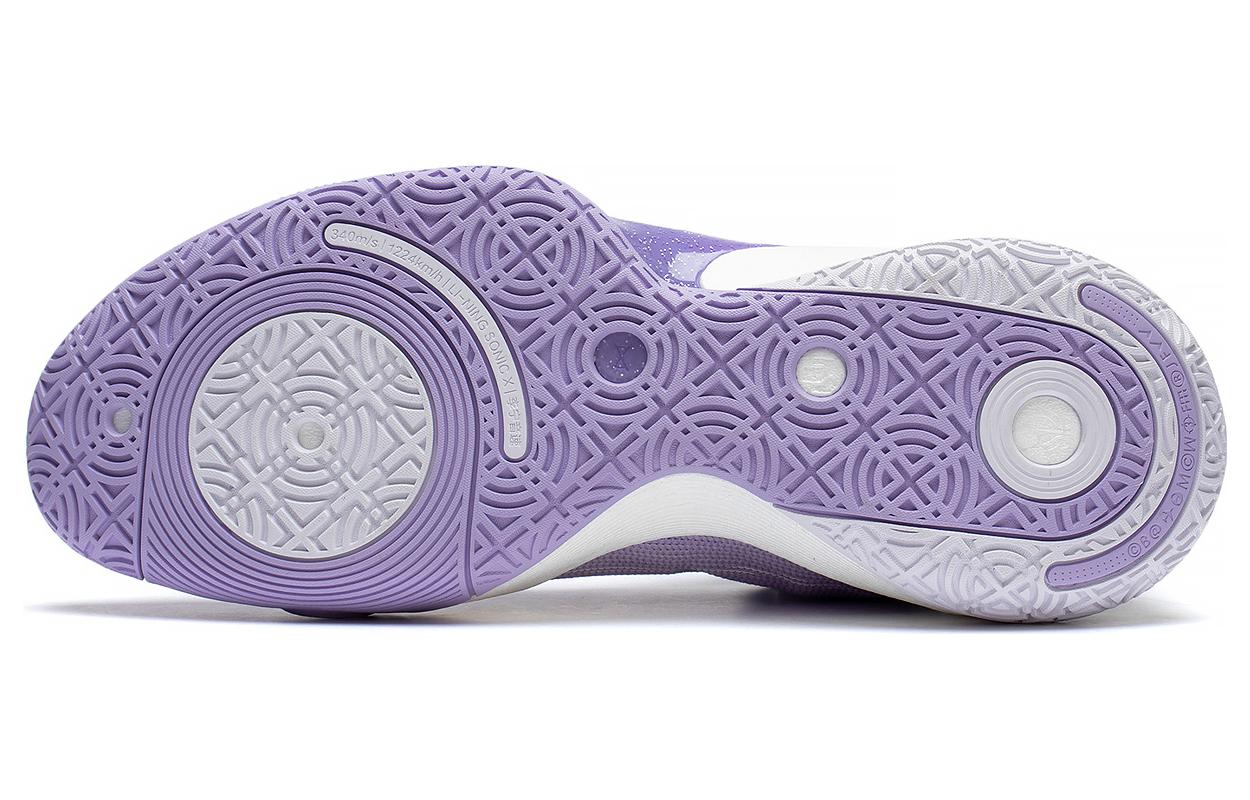 Sizing ライトパープルホワイトのリーニンソニック10ウルトラミッドABAS145-6 ABAS145-6