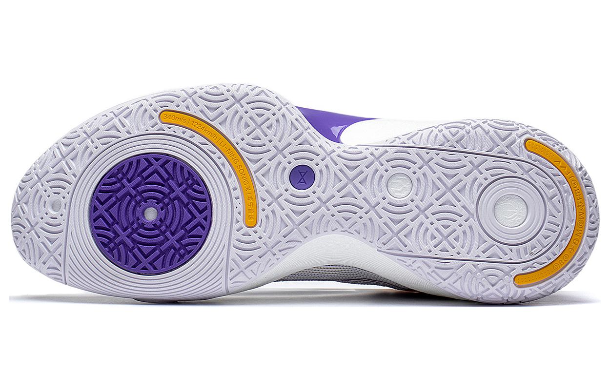 Sizing Li-Ning Sonic 10 Ultra Mid 'Putih Ungu Kuning' ABAS145-4