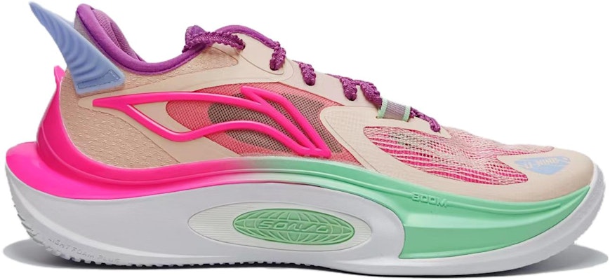 Li-Ning Sonic 11 V2 'Beige Neon Pink Mint' ABAT045-5 Order Li-Ning Sonic 11 V2 'Beige Neon Pink Mint' ABAT045-5