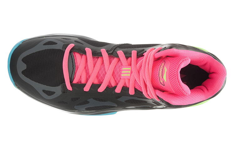 Lookbook Li-Ning Sonic 3 ''Schwarz Rosa Grün'' ABAL031-4