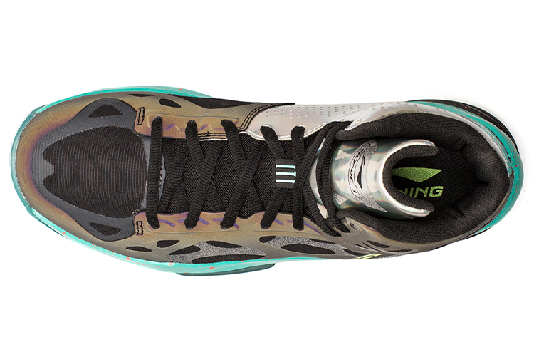 Lookbook Li-Ning Sonic 3 BB Lite High ''Schwarz Blau'' ABAL095-1