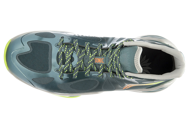 Lookbook LiNing李寧 音速4 減震 高筒 籃球鞋 男女款 灰綠