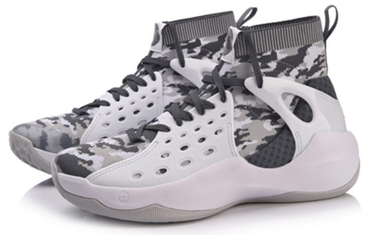 Lookbook 李寧 ソニック6 白灰迷彩 (Li-Ning Sonikku 6 Shiro-Hai Meisai) ABAN021-3