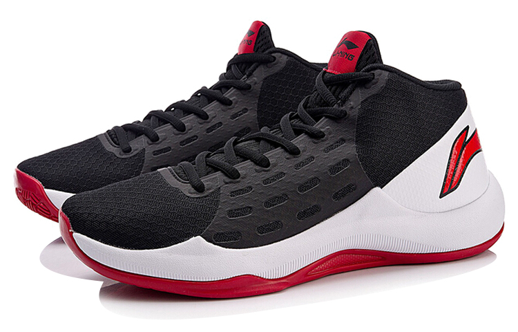 Lookbook Li-Ning Sonic 6 Mid 'Negro Rojo' ABPN009-5