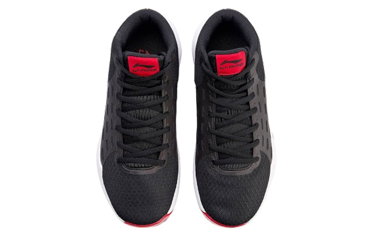 Shop Li-Ning Sonic 6 Mid 'Negro Rojo' ABPN009-5