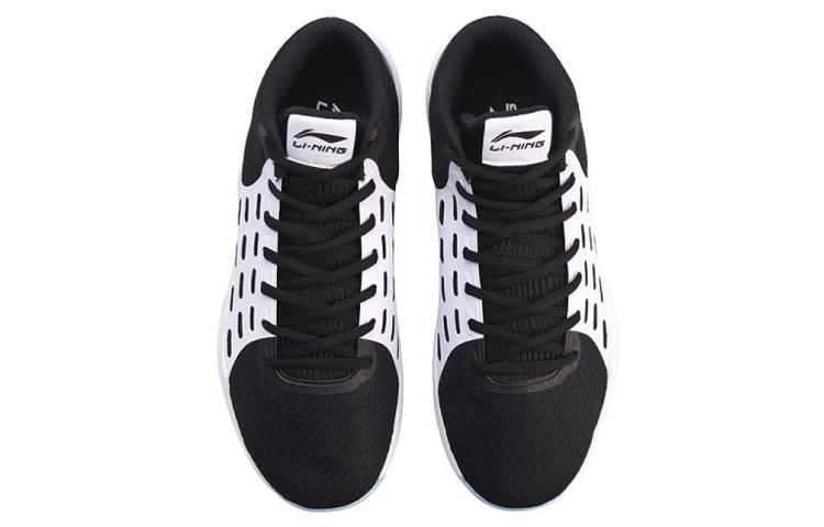 Shop 리닝 소닉 6 미드 '화이트 블랙' (Li-Ning Sonic 6 Mid '화이트 블랙') ABPN009-1