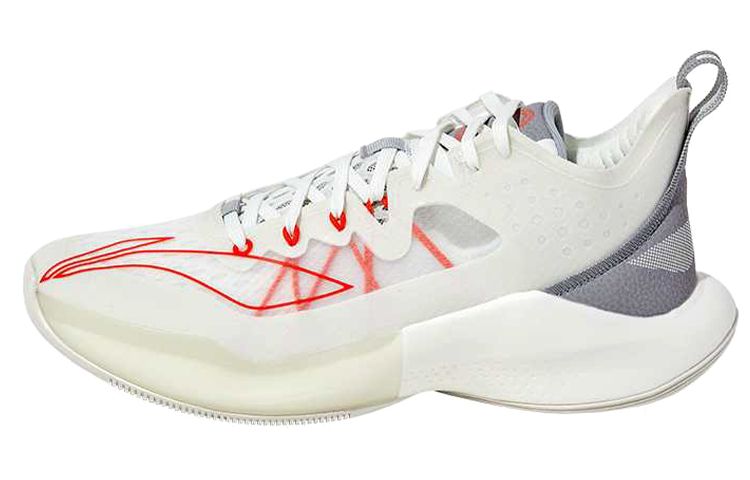 Li-Ning Sonic 8 Low 'White Red' ABAQ035-U