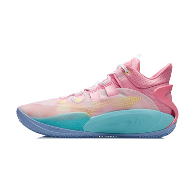 Li-Ning Sonic 9 Low 'Geranium Pink Turquoise'