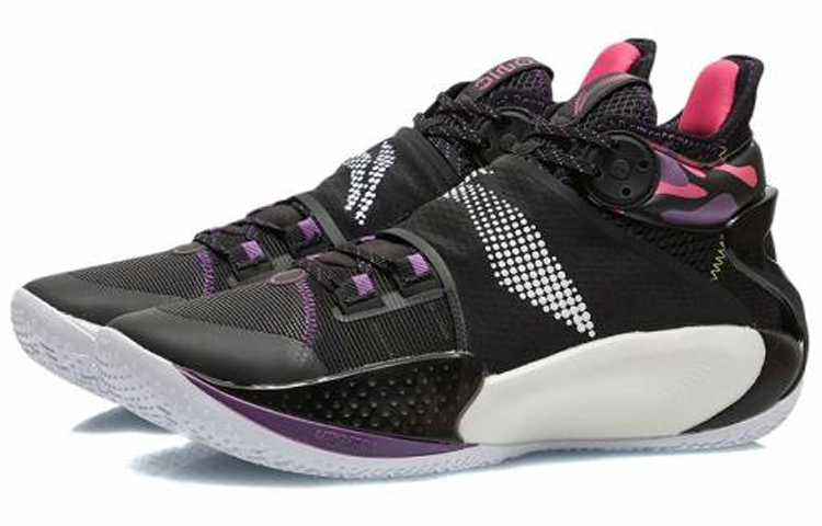 Lookbook Li-Ning Sonic 9 Mid 'Hitam Sponsor' ABAR011-B