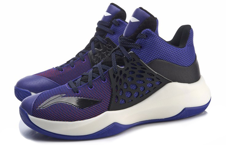 Lookbook 李寧 ソニック チーム MID 黒紫 (Rīningu Sonikku Chīmu MID Kuro Murasaki) ABPP029-1