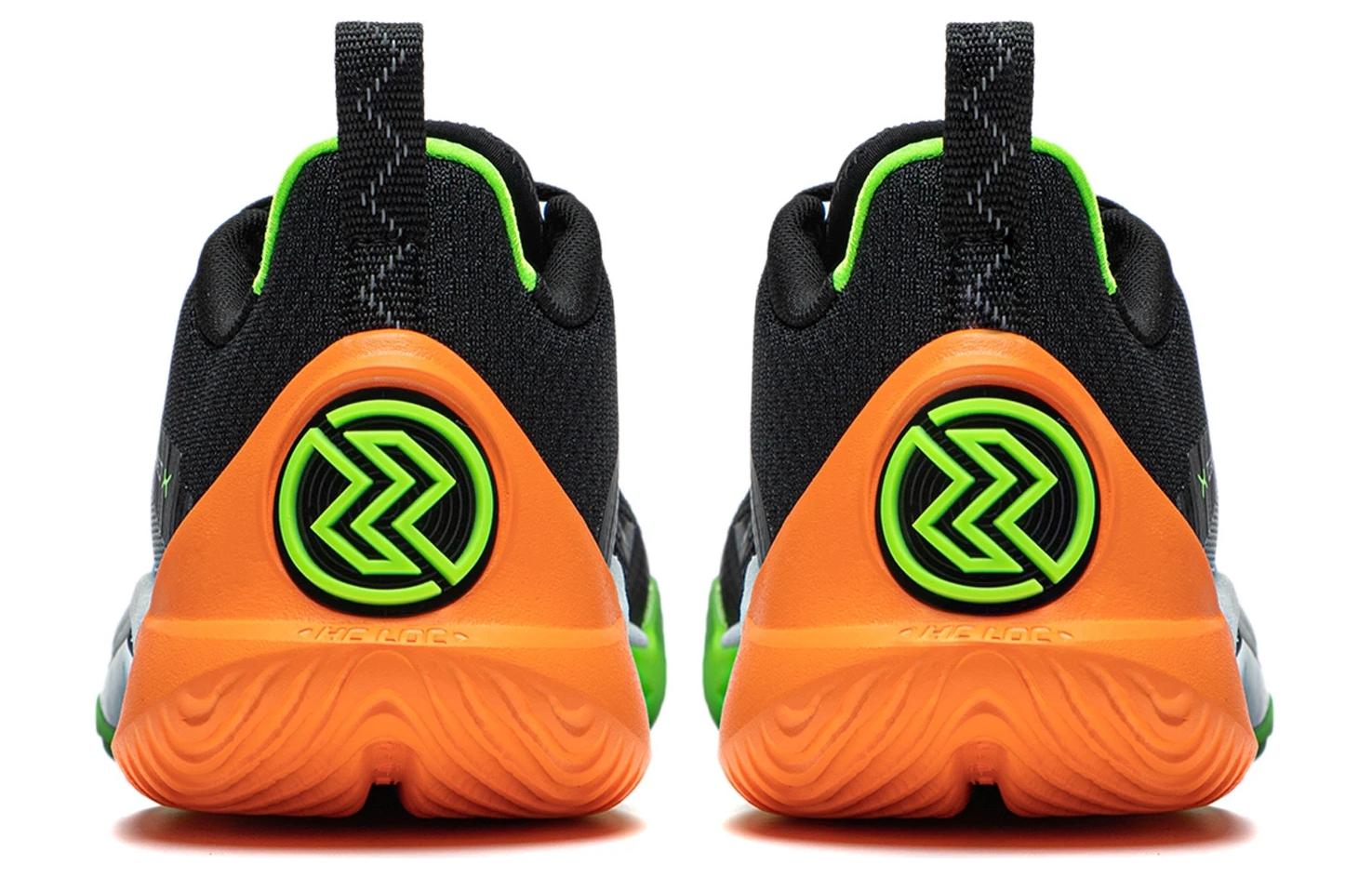 Details for LiNing李寧 閃擊10 綠幽靈 減震耐磨 低筒 籃球鞋 男款 黑綠橙