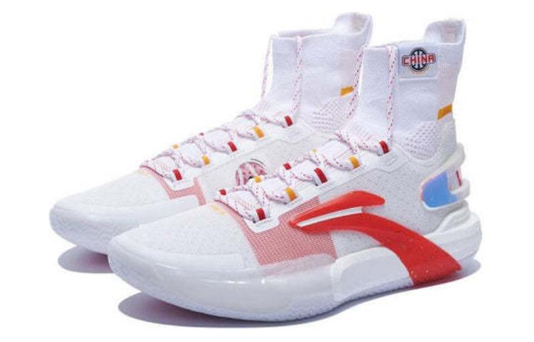 Shop 李寧スピード9ハイ 白赤青 (Lining Supīdo 9 Hai Shiro Aka Ao) ABAT013-2