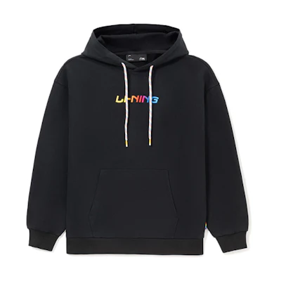 Li-Ning Sport Fashion Embroidered Hoodie Unisex Black AWDS533-1