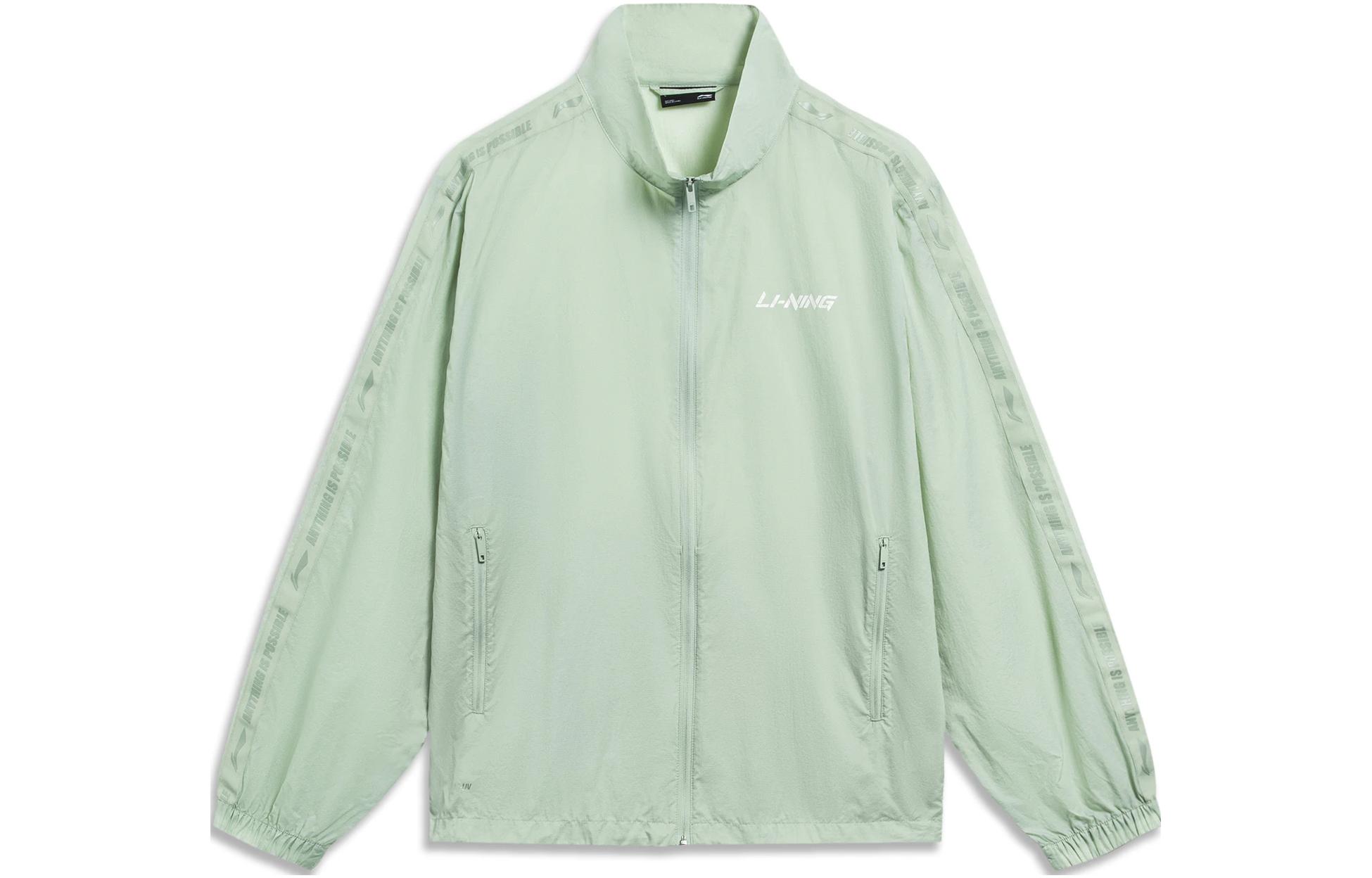 Li-Ning Sport Fashion Stand Collar Jacket Grey-Green Unisex AJDT631-3