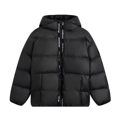 Li-Ning Sport Fashion Unisex Black Down Jacket with Drawstring. AYMS339-2