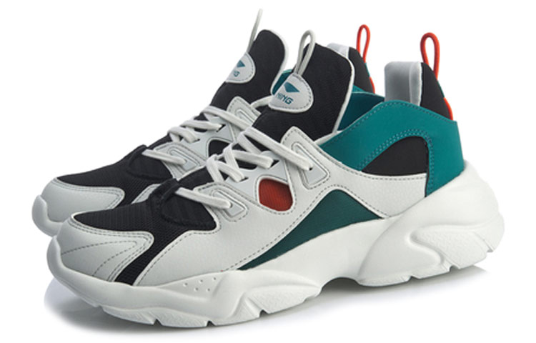 Lookbook Li-Ning Sport Vrijetijdsschoenen ''Wit Groen Zwart'' AGLQ009-2