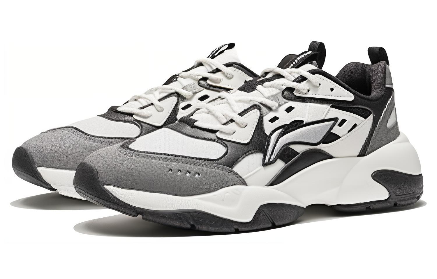 Lookbook LiNing李寧 低幫運動休閒鞋 灰黑色