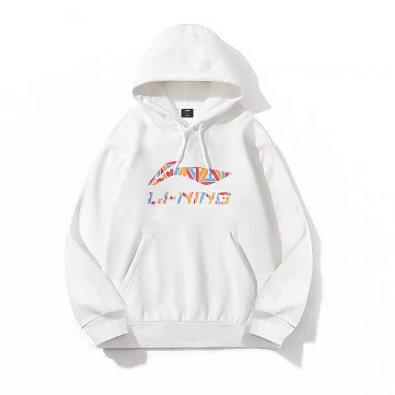 Li-Ning Sport Lifestyle Fleece Hoodie Unisex White YWDT521-2