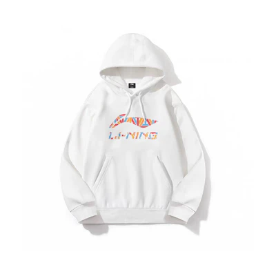 Li-Ning Sport Lifestyle Fleece Hoodie Unisex White YWDT521-2