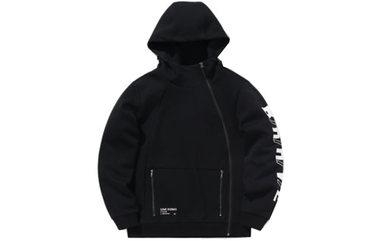 Li-Ning Sport Lifestyle Unisex Alphabet Zipper Hoodie Black AWDNC71-2