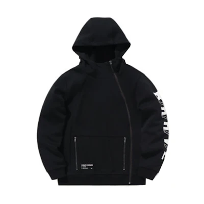 Li-Ning Sport Lifestyle Unisex Alphabet Zipper Hoodie Black AWDNC71-2