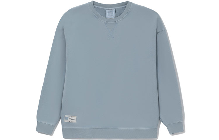 Li-Ning Sport Pullover Sweatshirt Unisex Sky Blue Trendy Long Sleeve AWDS065-7