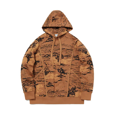 Li-Ning Sports Casual Hoodie Pullover in Nut Brown AWDQB41-3