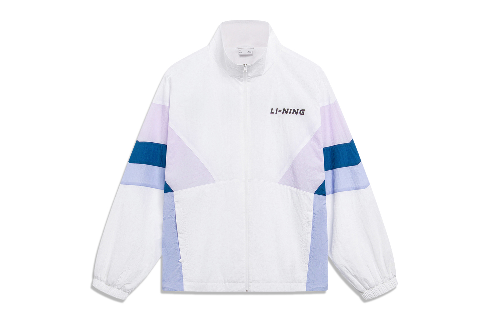 Li-Ning Sports Fashion Colorblock Letter Print Jacket White Unisex AJDT503-2