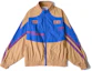 Order Li-Ning Jaket Pria Fashion Logo Bordir Colorblock Biru Coklat Deer AJDR231-3