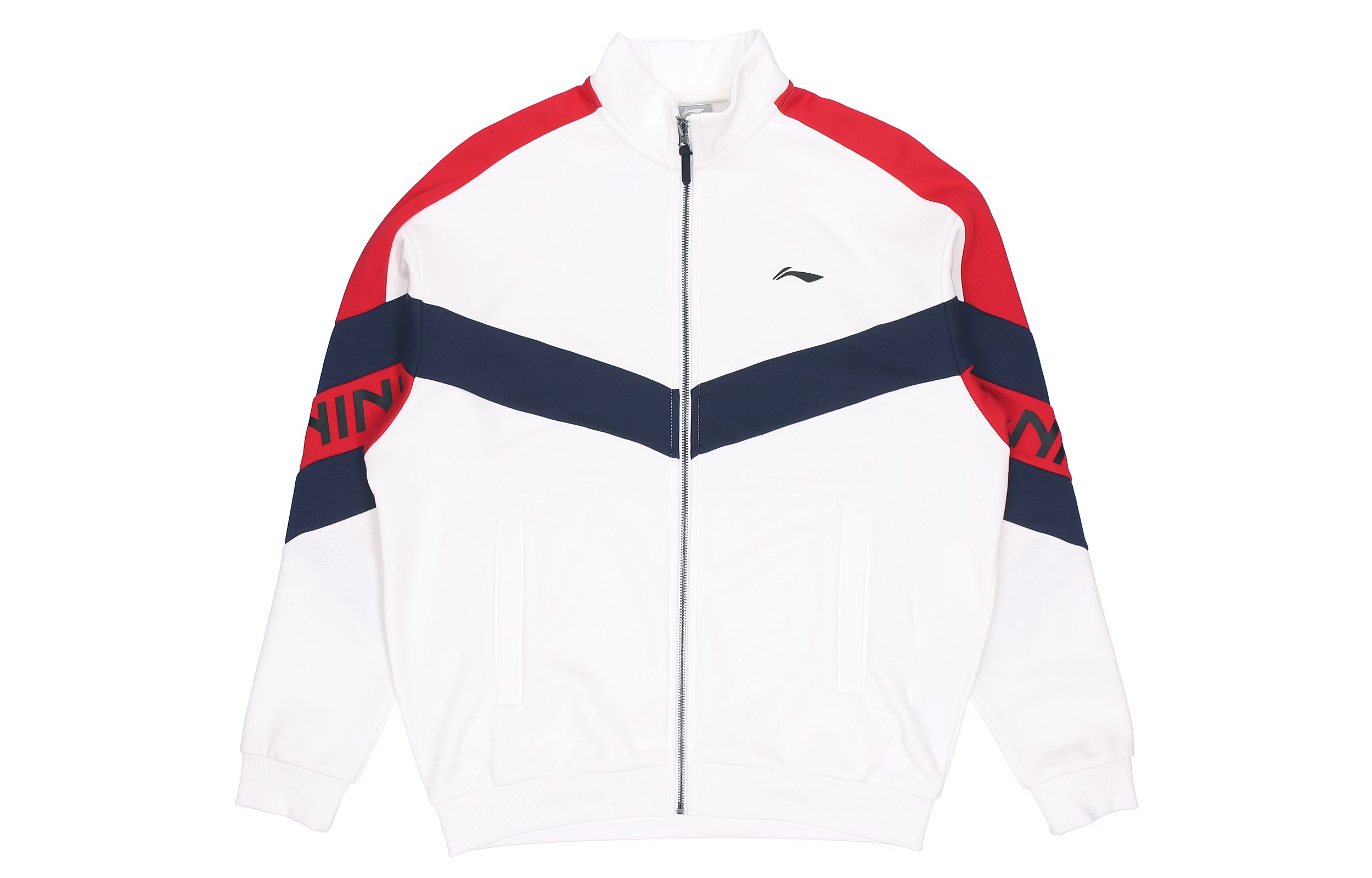 Li-Ning Sports Fashion Fleece Jacket Red Unisex Warmth with Logo AWDRE29-4