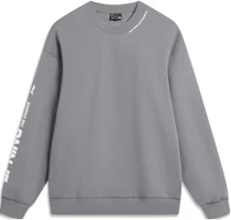 Li-Ning Sports Fashion Fleece Pullover Sweatshirt Unisex - Smoke Gray AWDTB37-8 Li-Ning Sports Fashion Fleece Pullover Sweatshirt Unisex - Smoke Gray AWDTB37-8
