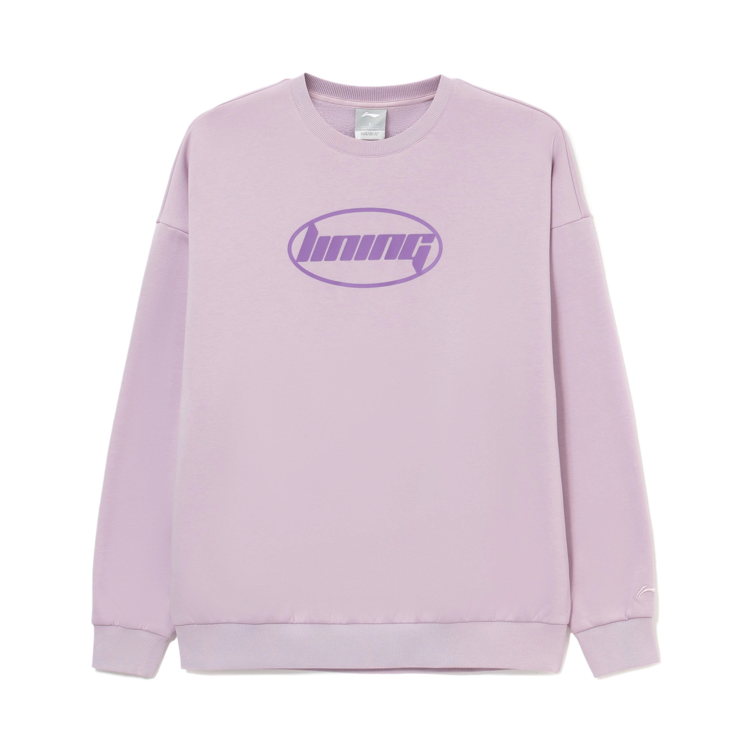 Li-Ning Sports Fashion Fleece Pullover Sweatshirt Unisex Ice Fruit Purple AWDRH71-3