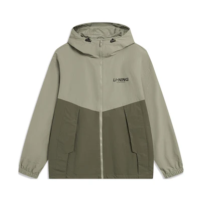 Li-Ning Sports Fashion Hoodie Jacket Bluegrass Green/Deep Olive Green AFDU837-4