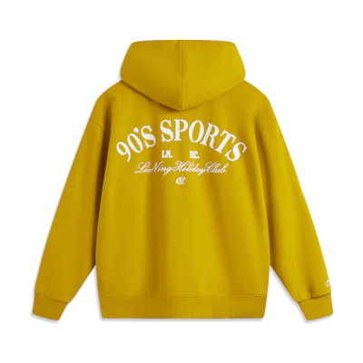 Li-Ning Sports Fashion Hoodie Palm Gold Unisex Breathable Loose-Fit AWDUB65-5