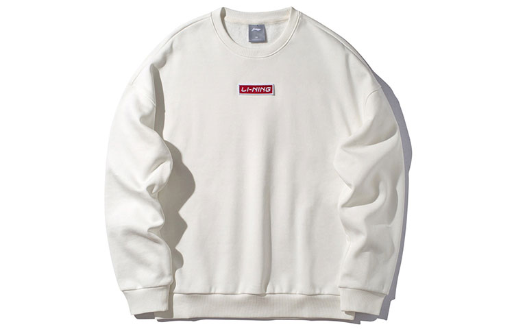 Li-Ning Sports Fashion Logo Fleece Crewneck Sweatshirt Unisex AWDP696-11