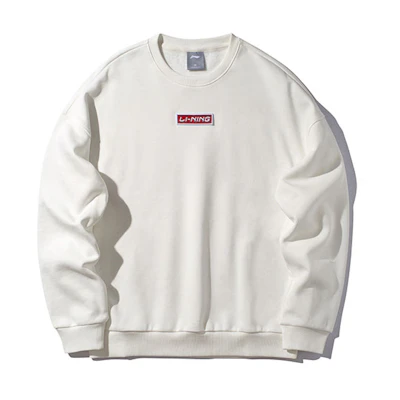 Li-Ning Sports Fashion Logo Fleece Crewneck Sweatshirt Unisex AWDP696-11