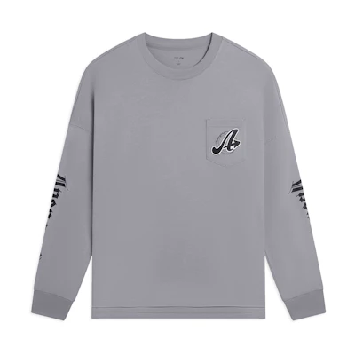 Li-Ning Sports Fashion Logo Print Cotton Crewneck Sweatshirt Unisex AHSSE29-1