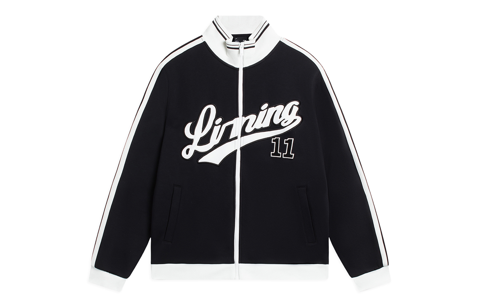 Li-Ning Sports Fashion Logo Sweatshirt Black Casual Wear AWDSG85-4