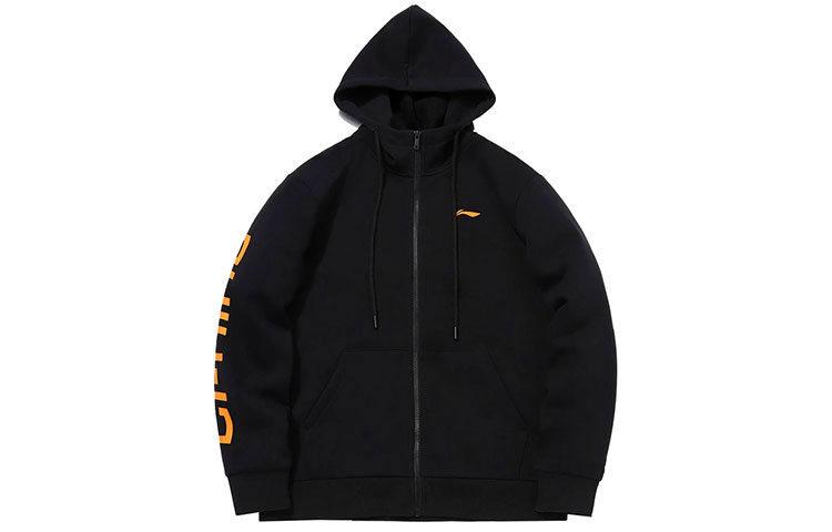 Li-Ning Sports Fashion Logo Zip-Up Sweatshirt Black AWDPD23-17