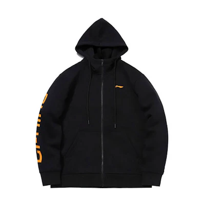 Li-Ning Sports Fashion Logo Zip-Up Sweatshirt Black AWDPD23-17
