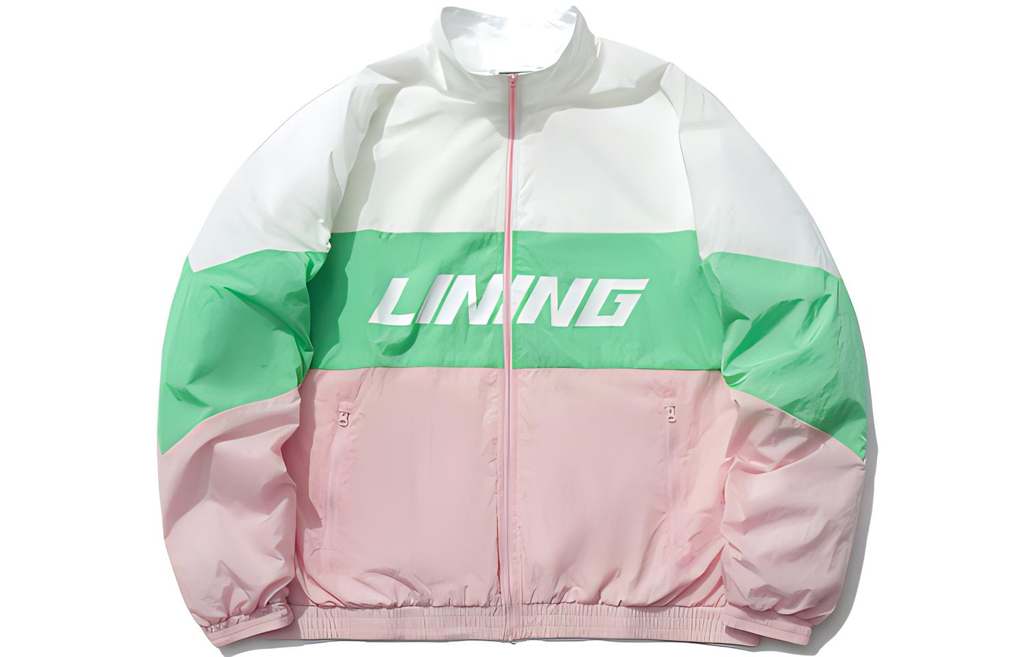 Li-Ning Sports Fashion Loose Fit Colorblock Jacket - Unisex AJDR236-3