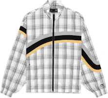 Li-Ning Sports Fashion Plaid Zip-Up Jacket White - AJDS289-1 Li-Ning Sports Fashion Plaid Zip-Up Jacket White - AJDS289-1