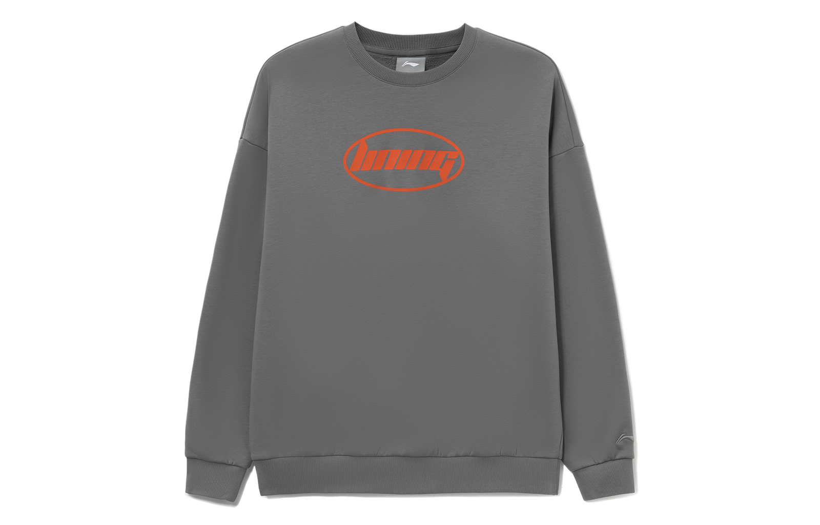 Li-Ning Sports Fashion Pullover Sweatshirt Grey - Unisex Warm Fleece AWDRH71-4