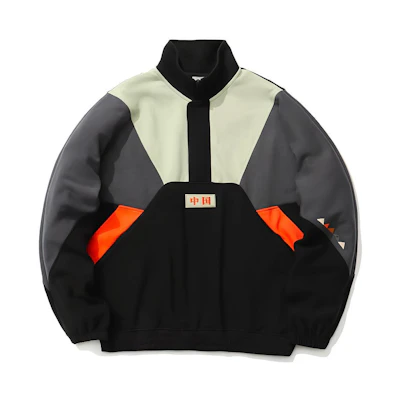 Li-Ning Sports Fashion Pullover Sweatshirt in Cool Ebony Black AWDR031-2