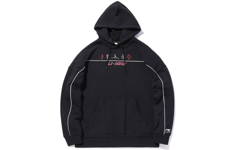 Li-Ning Sports Fashion Pullover Sweatshirt Men’s Black AWDQ523-1